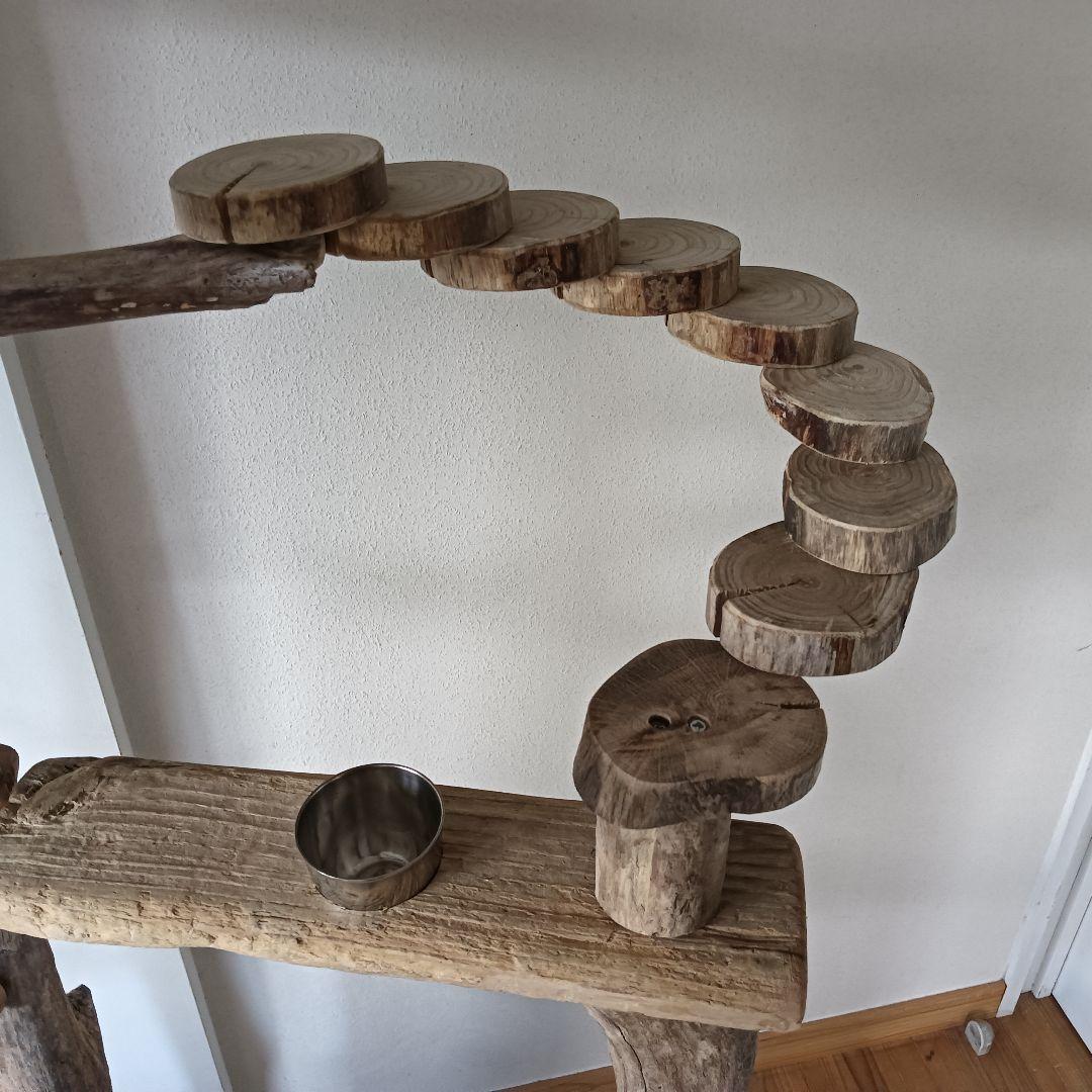 びぐ バードアスレチックジム大型 天然木 自然木 流木 インコ おもちゃ