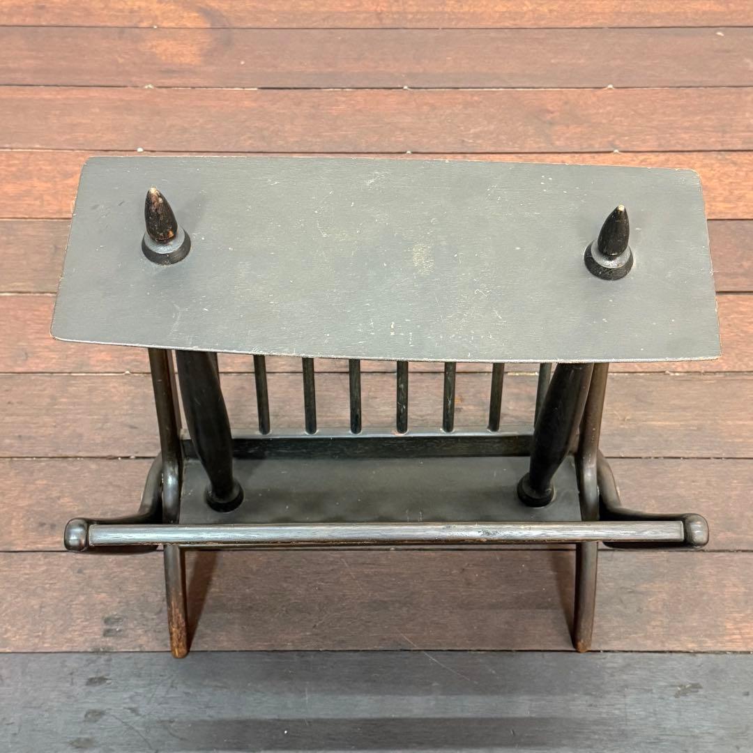 H112K70 マルニ木工 オールドマルニ マガジンラック付きサイドテーブル