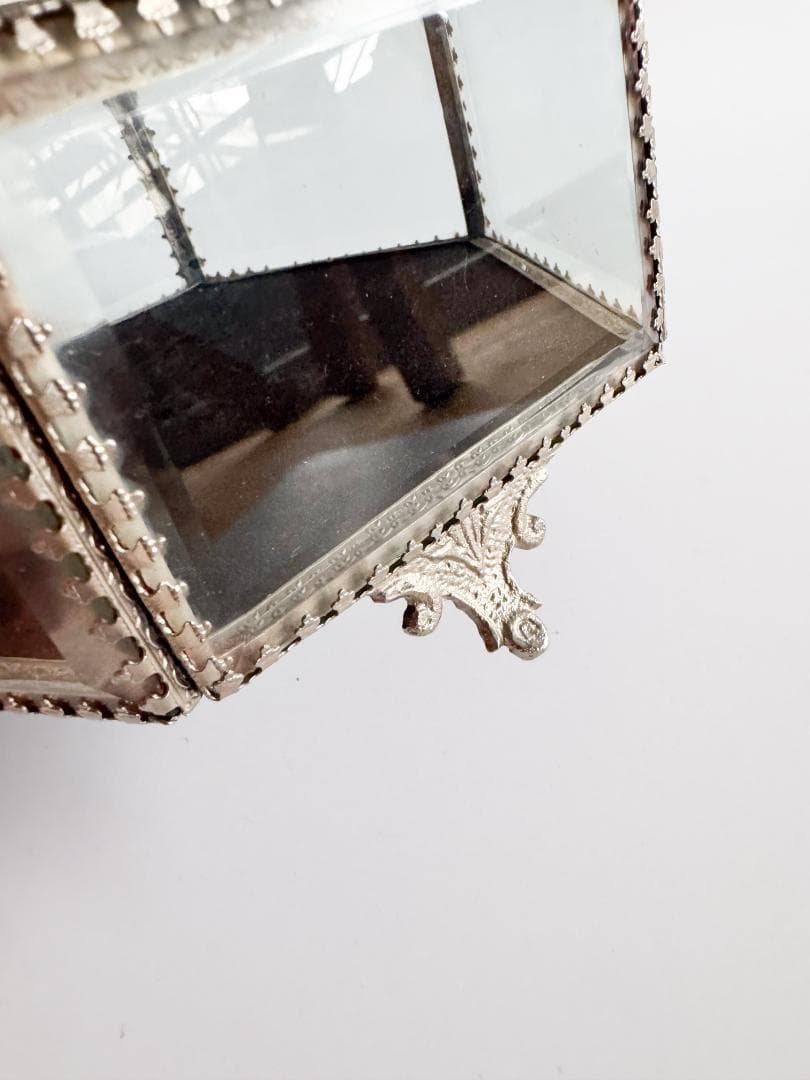 フランスアンティーク ジュエリーボックス 六角形