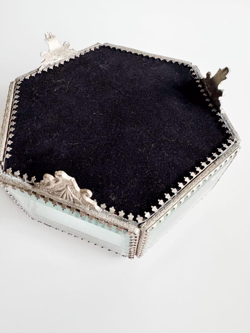 フランスアンティーク ジュエリーボックス 六角形