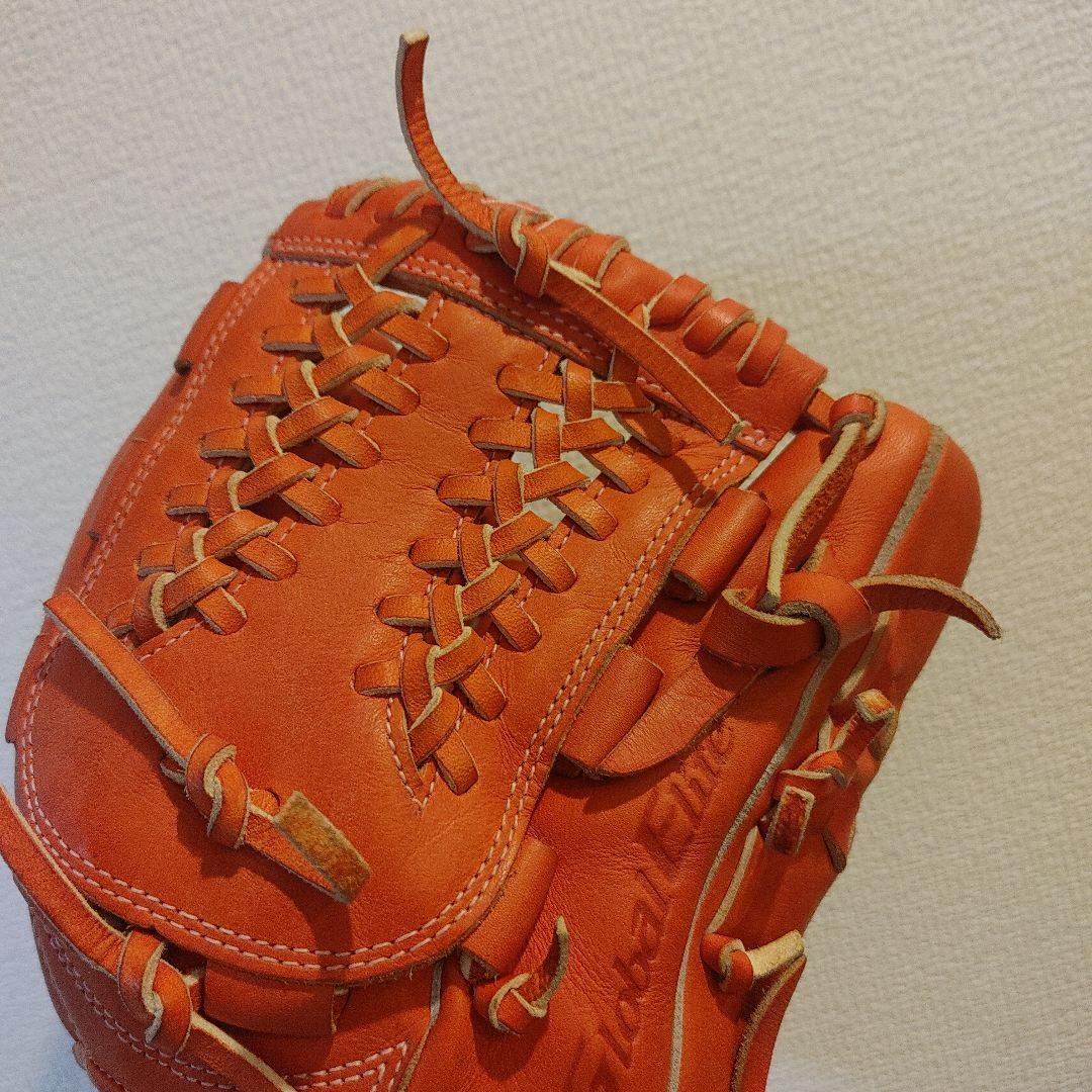 ミズノ　グローバルエリート　硬式 オールラウンド　右投げ　オレンジ