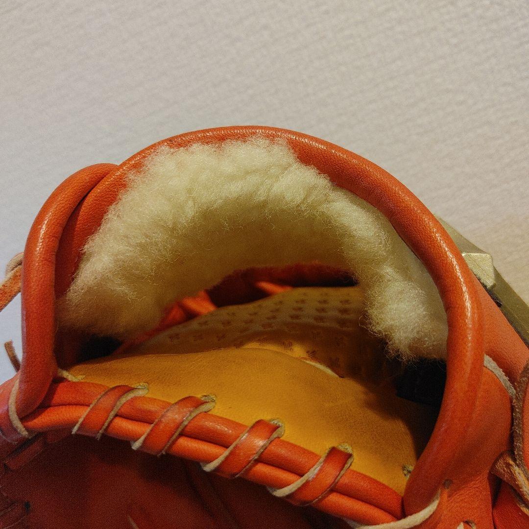 ミズノ　グローバルエリート　硬式 オールラウンド　右投げ　オレンジ