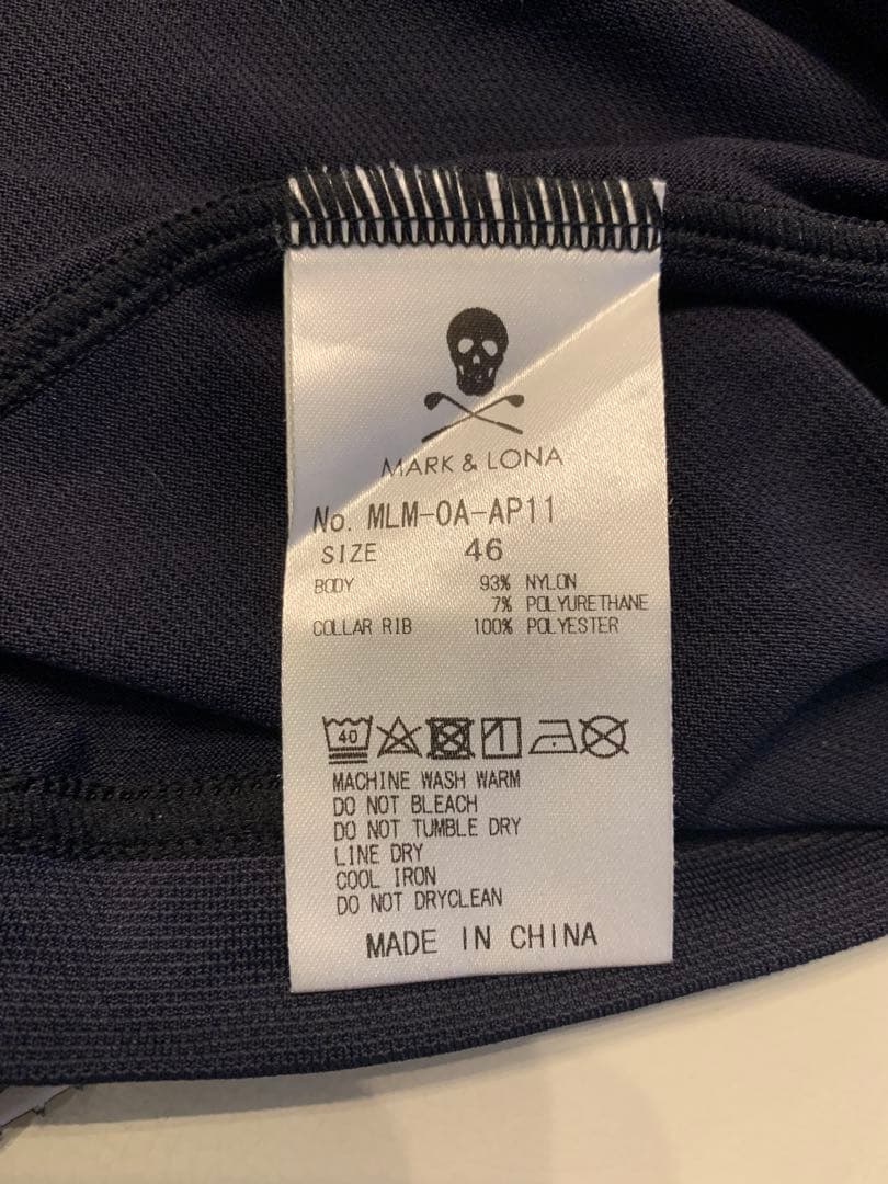 MARK&LONAゴルフウェア 長袖ポロシャツ　サイズ46