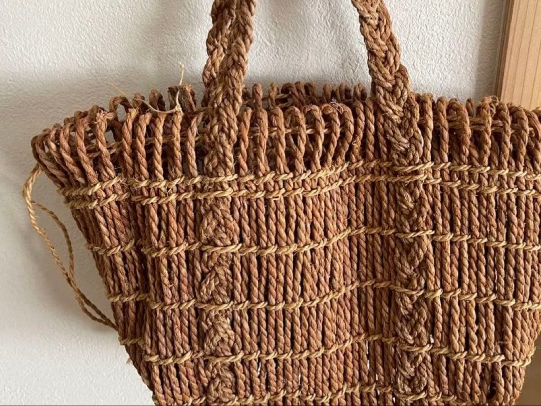 最終価格　エフスタイル　Fスタイル　シナ縄かごバッグ