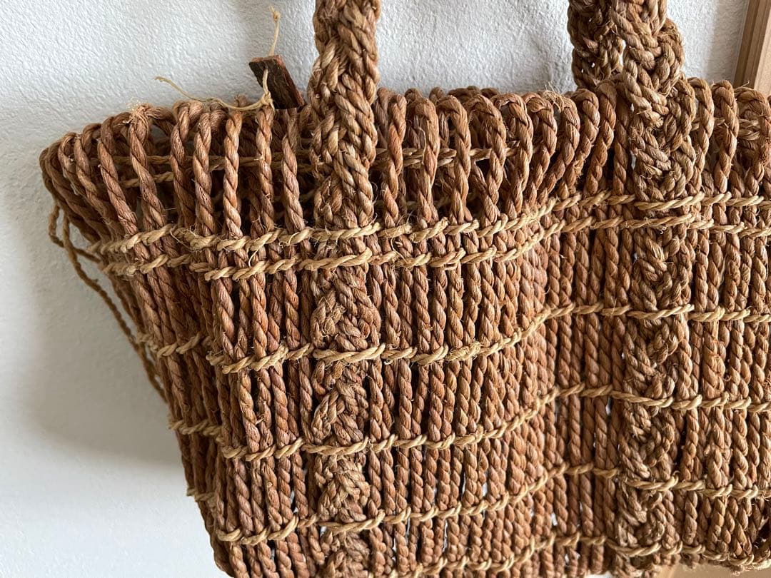 最終価格　エフスタイル　Fスタイル　シナ縄かごバッグ