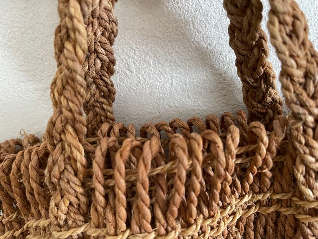 最終価格　エフスタイル　Fスタイル　シナ縄かごバッグ