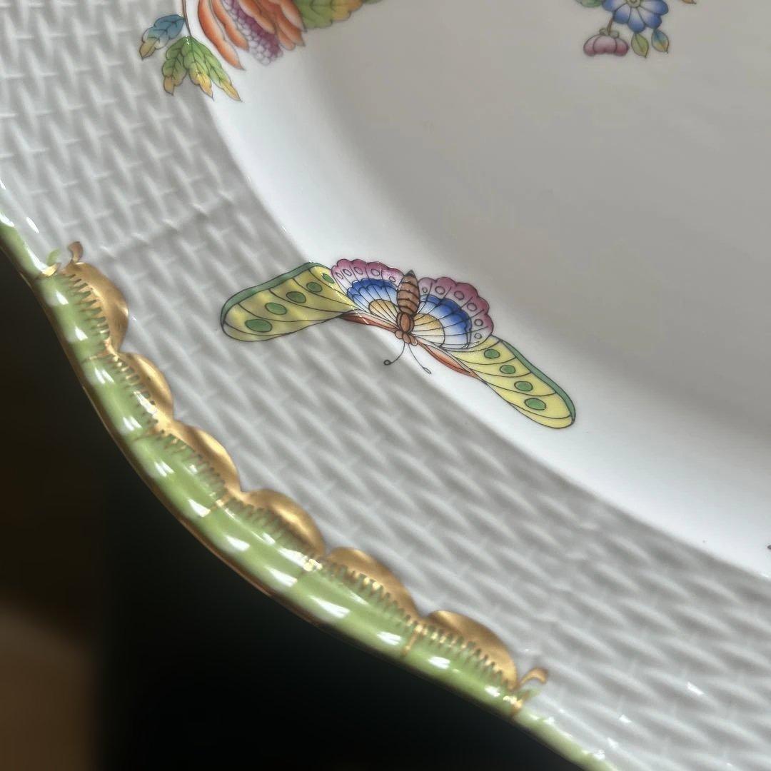 【美品】Herend ヘレンド　ヴィクトリアブーケ　プラター　大皿