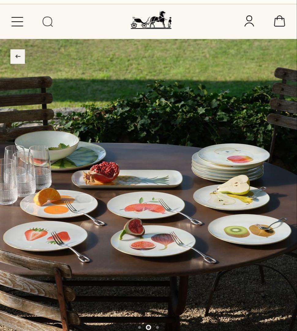 メ*ン様 エルメス　デザートプレート レモン〈カオルミ〉皿