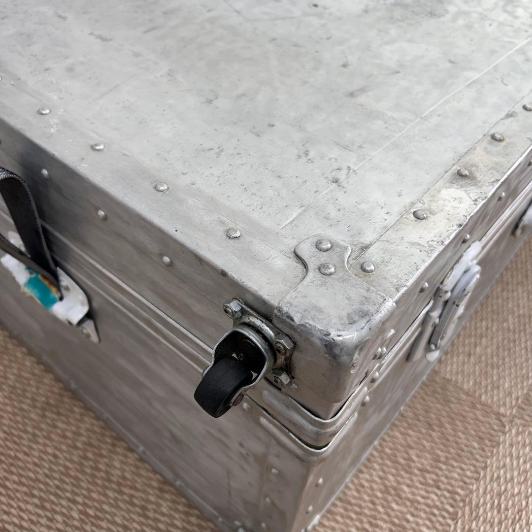 【希少レア】70年代 大型ジュラルミンケース 内張り新品 おしゃれ ヴィンテージ