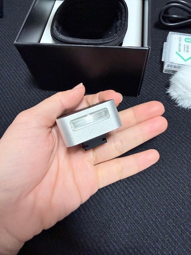 美品SONY ZV-1 ZENIKO ZF08 ミニカメラフラッシュ