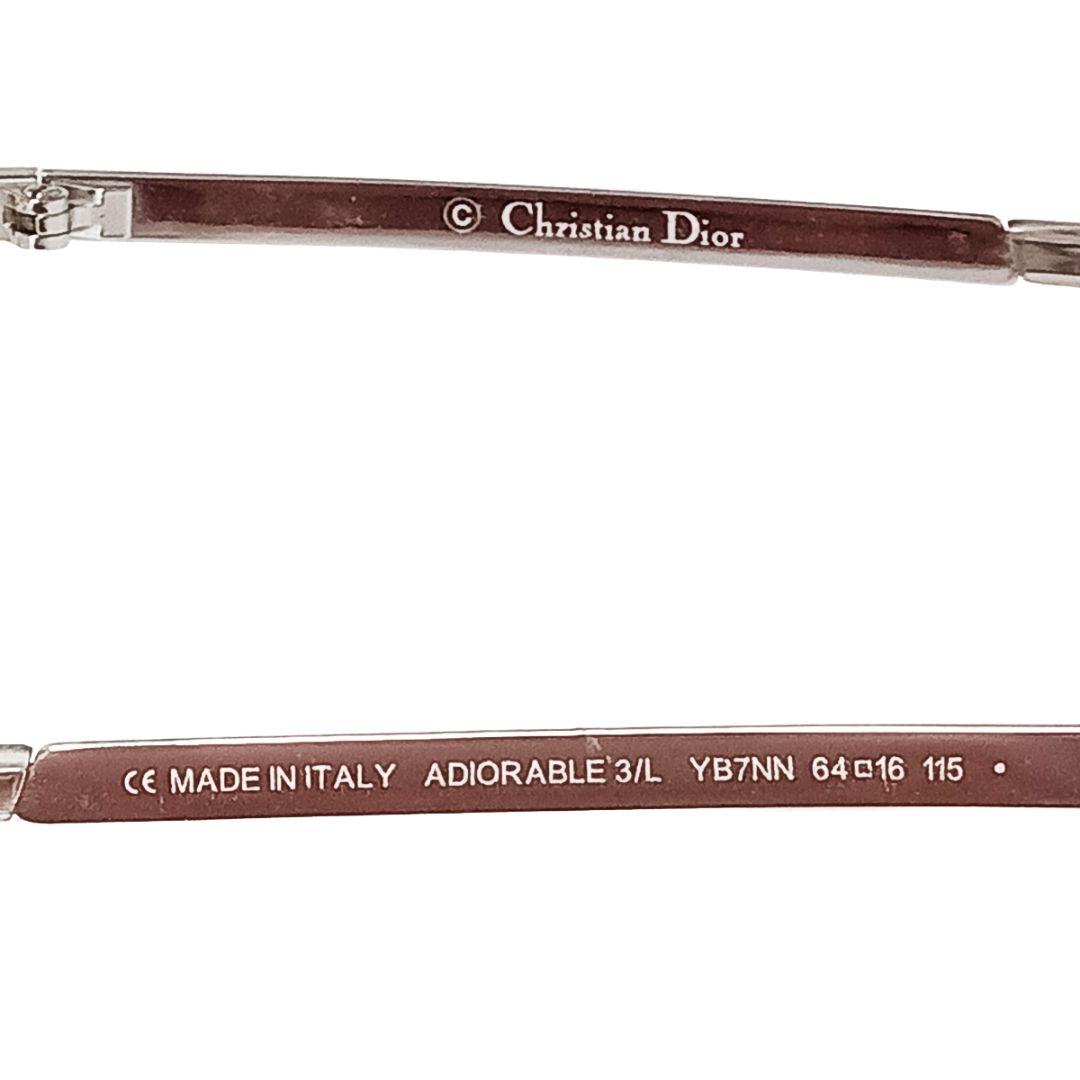 クリスチャンディオール サングラス シルバー ハーフリム スター 星 男女兼用