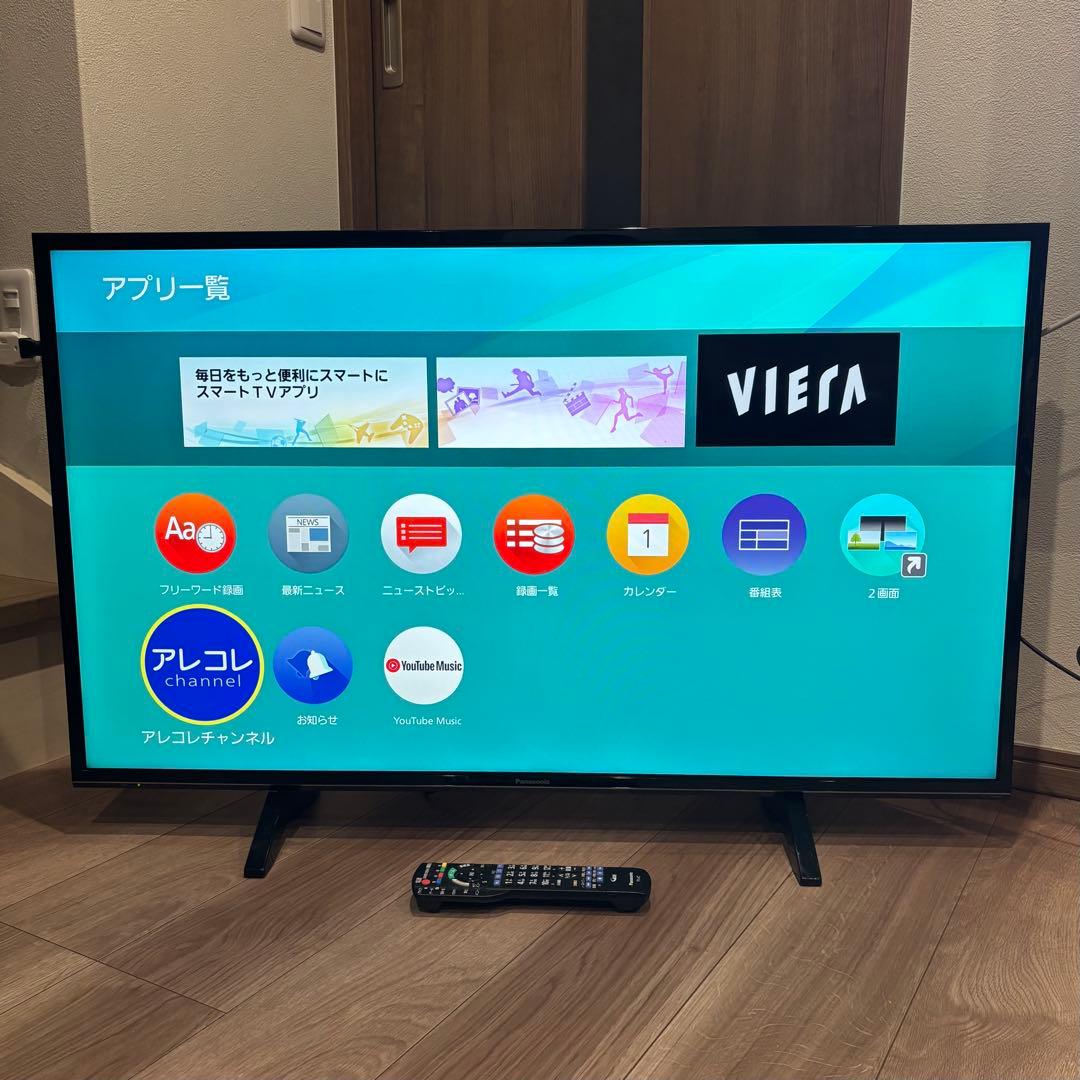 福岡発　パナソニック 43型 4K 液晶テレビ VIERA TH-43FX600