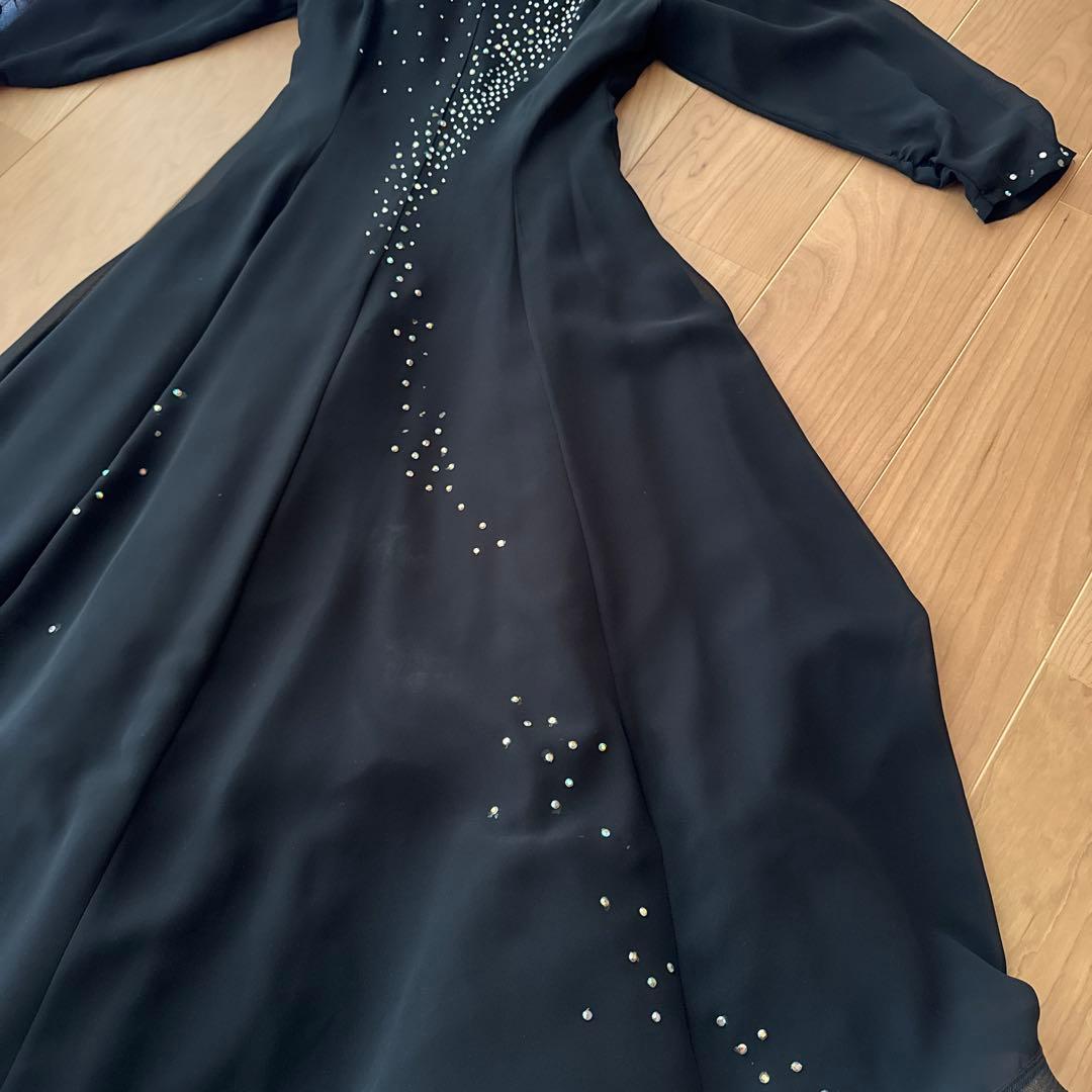 社交ダンス　ドレス　品格のあるブラック