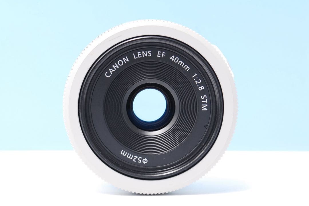【美品】 Canon EF 40mm F2.8 STM 単焦点レンズ ホワイト