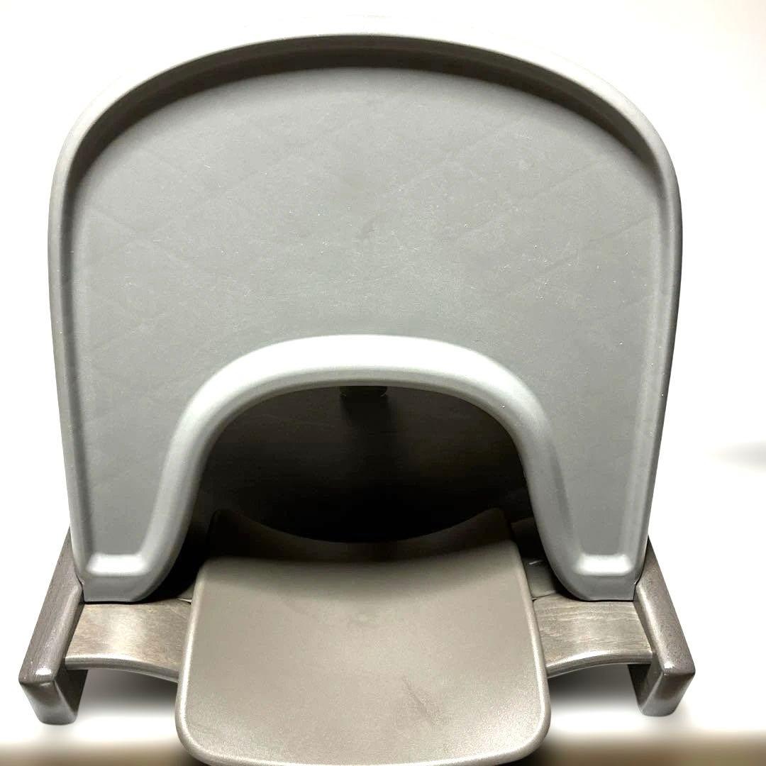 美品　ストッケ　トリップトラップ　ヘイジーグレー　ベビーセット&トレイ付　No4