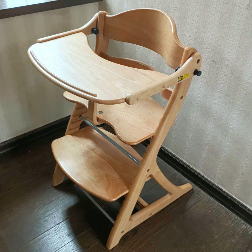 美品✦大和屋　すくすくチェアプラス　テーブル＆ガード付