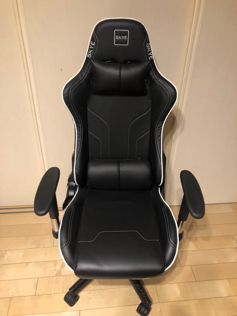 SKYE オフィスチェア ゲーミングチェア(ブラック)