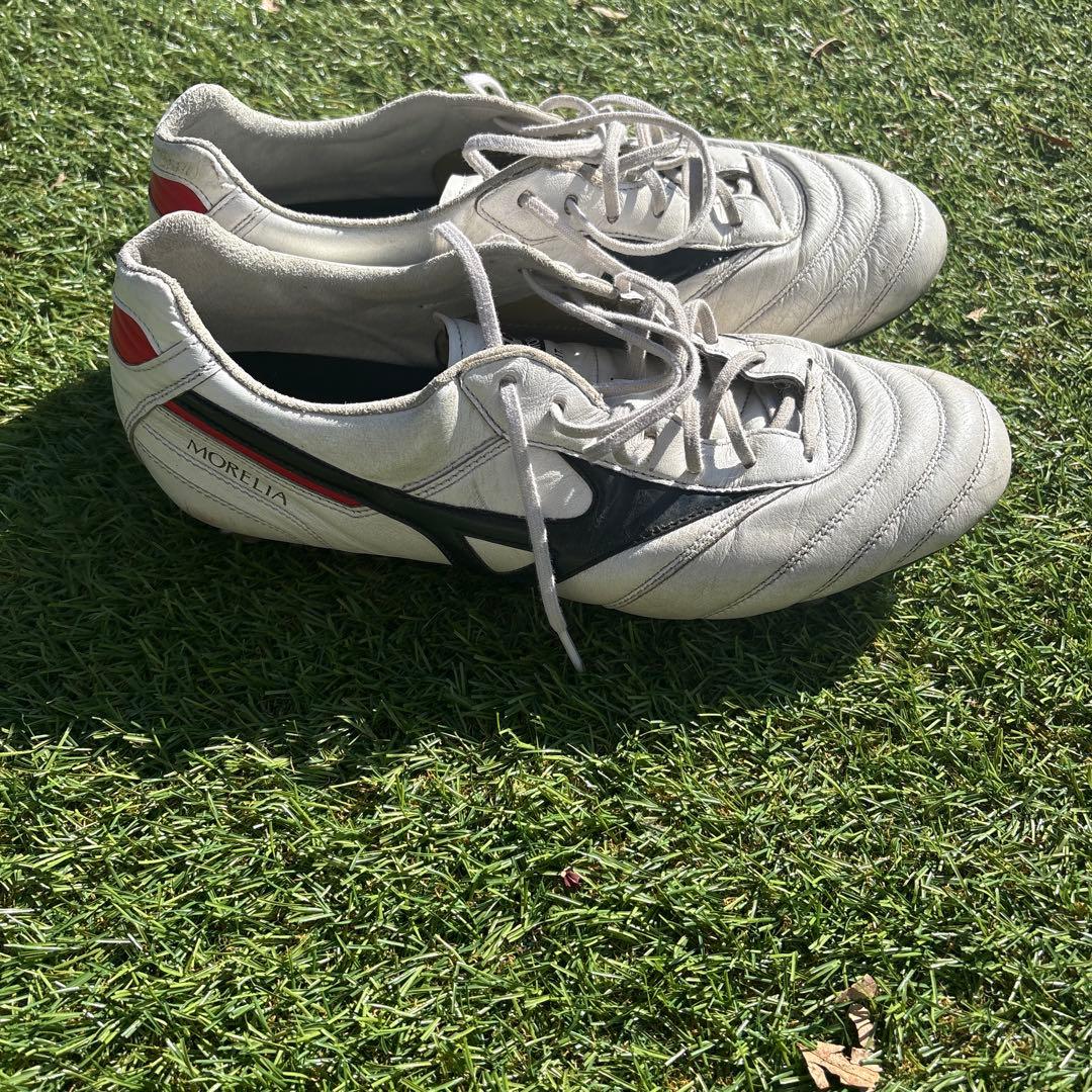 Mizuno Morelia サッカーシューズ ホワイト/ブラック/レッド