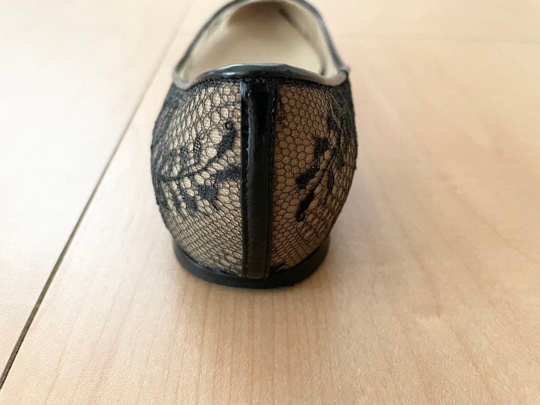 JIMMY CHOO ジミーチュウ フラットパンプス 総レース
