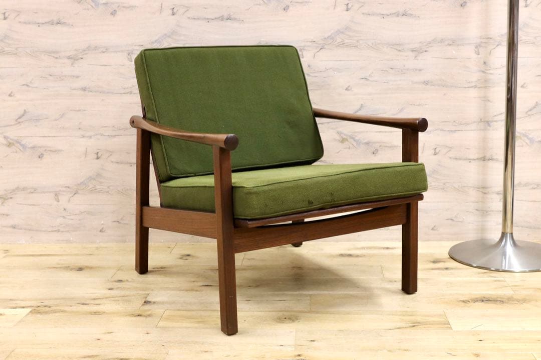 GMHS533A○オールドマルニ / maruni 孔雀 60年代 アームチェ