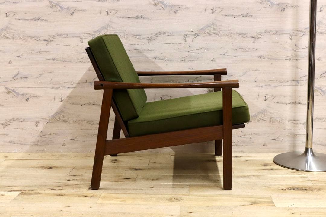 GMHS533A○オールドマルニ / maruni 孔雀 60年代 アームチェ