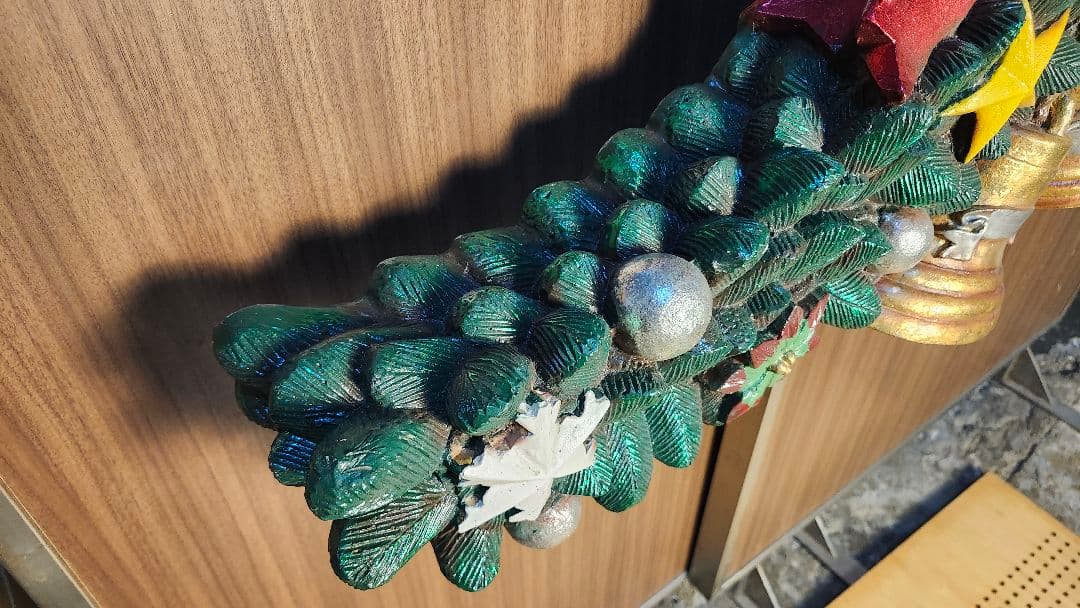 ヴィンテージ　U.S.A 1960年代　FRP クリスマスリース 幅110cm