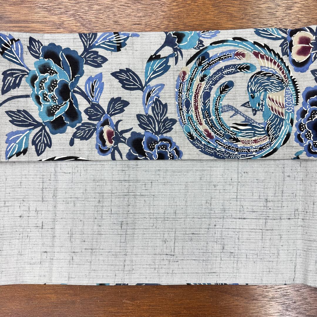 新品未使用 長尺 ■ 本場琉球びんがた 真喜屋均 作 染工房まきや 紬地名古屋帯