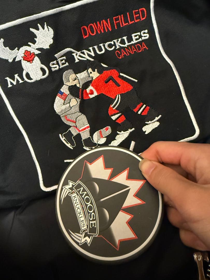 Moose Knuckles ホワイト ダウンジャケット