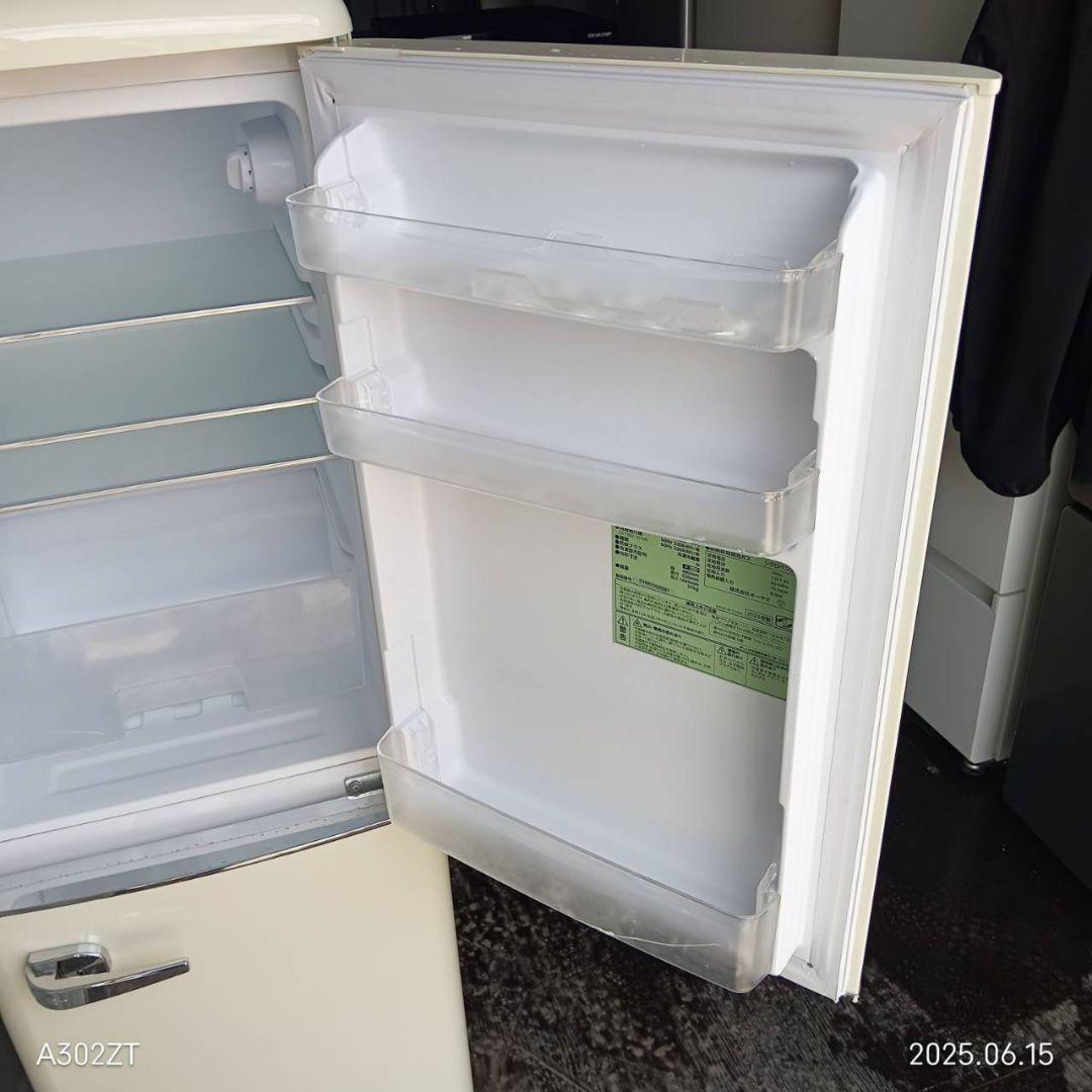 3691◀設置まで対応　レトロデザイン　2ドア冷蔵庫　人気モデル