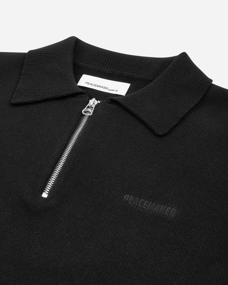 PEACEMAKER OAMC Knit Polo Sサイズ 黒 25AW