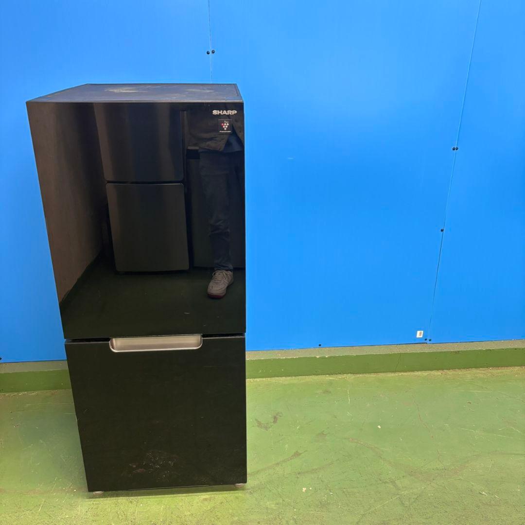 665 関東配送無料　東京発　SHARP　ガラスパネル　冷蔵庫　一人暮らし