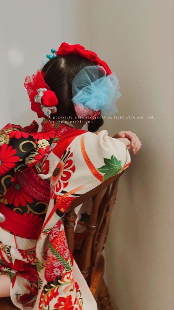 七五三　七五三髪飾り　ヘッドドレス　着物髪飾り　リメイク髪飾り　048