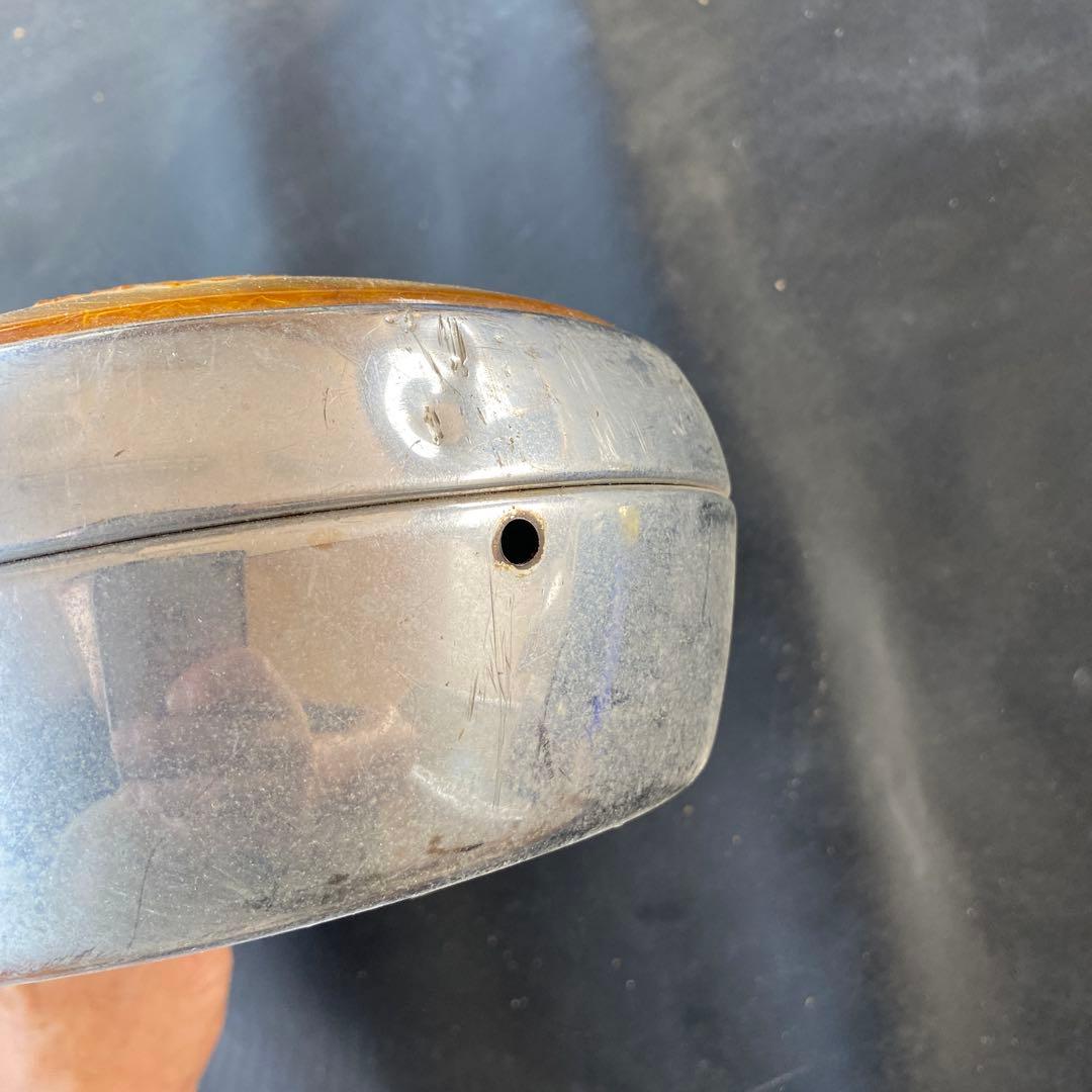 マーシャルSEV　10DE 709 イエロー 丸型 メタルライト 取り付け穴あり