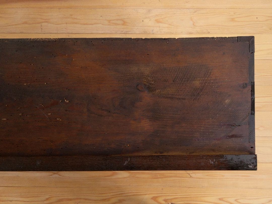 ローボード　3段収納棚　棚にはハーモニカ　希少　古道具　古家具　アンティーク