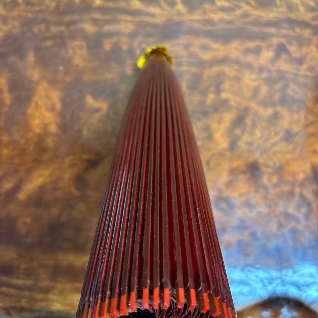 赤い和紙傘 羽二重傘　蛇の目傘　日本傘　0120o76