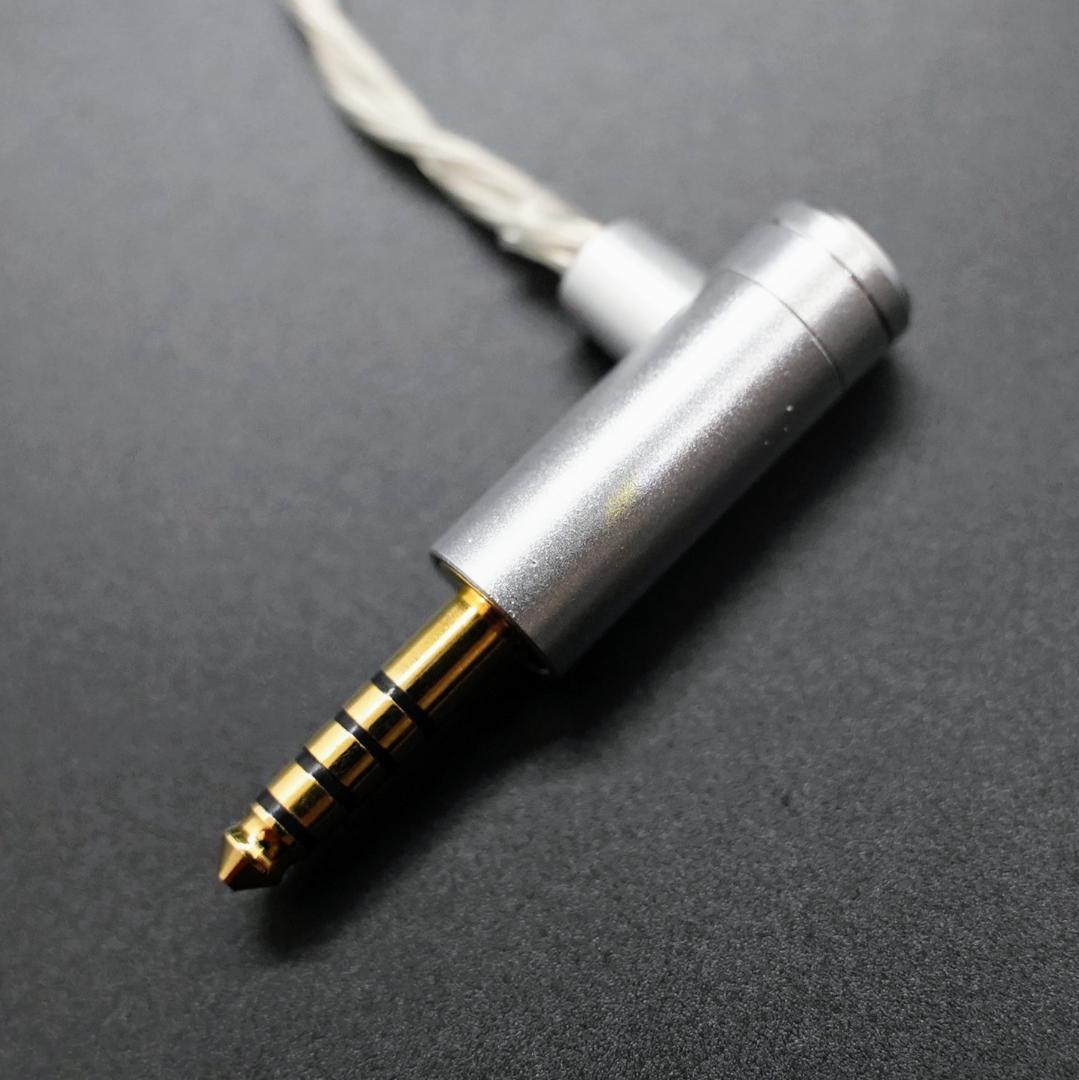 ついに7N 超冷凍製単結晶銅銀メッキ！最高仕様リケーブルMMXC/4.4mmL字