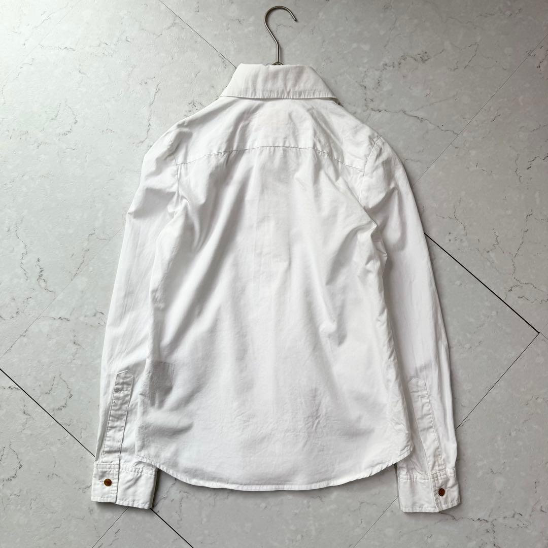 ヴィヴィアンウエストウッドレッドレーベル オーブ シャツ 1 ホワイト レッド