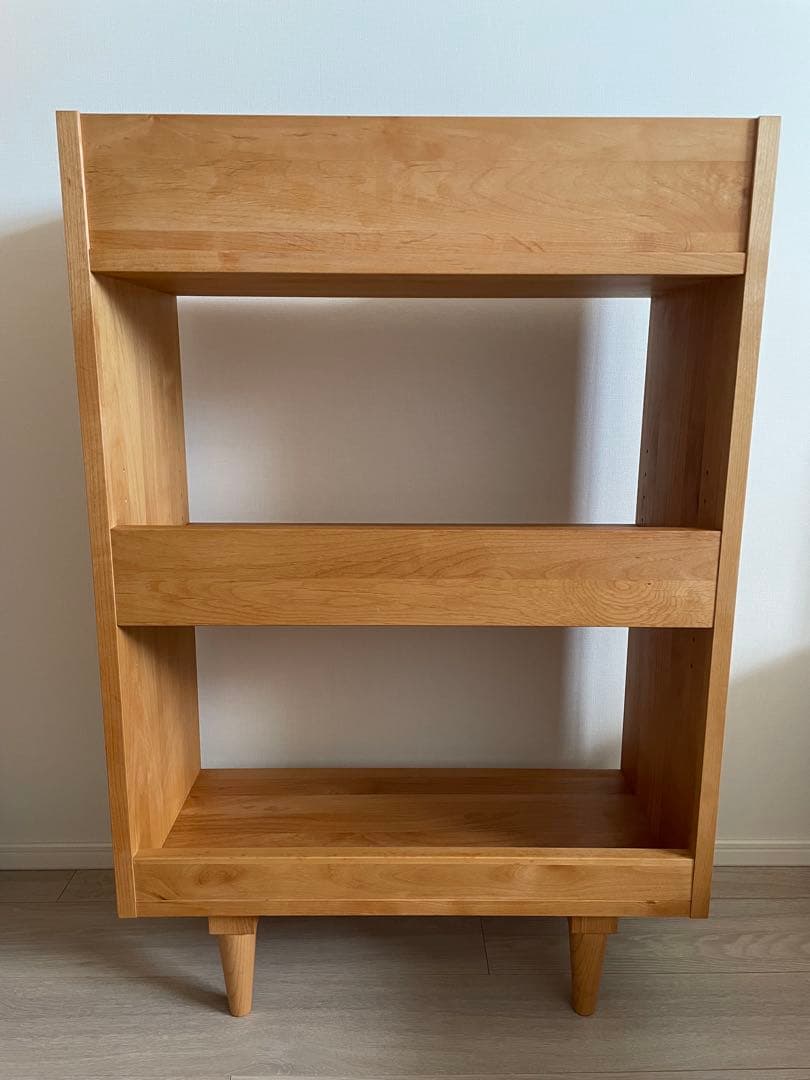 モモナチュラル シェルフ　本棚　食器棚