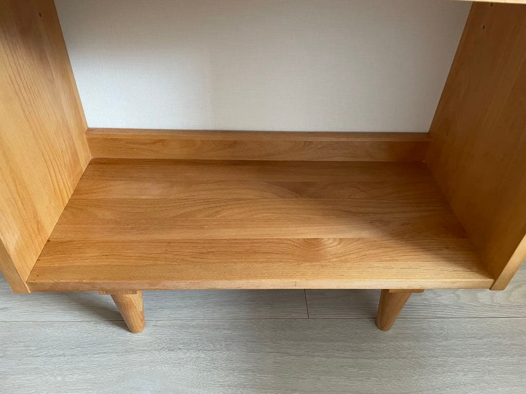 モモナチュラル シェルフ　本棚　食器棚