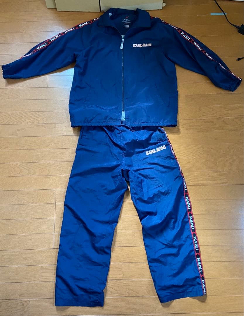 カールカナイ　KarlKani セットアップ　紺色　y2k