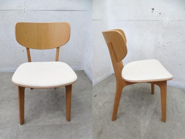 展示品■マルニ木工■深澤直人■ラウンディッシュ■オーク■ダイニングチェア■2脚