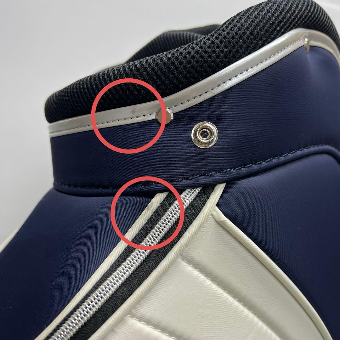 EPICURE エピキュール　ゴルフバッグ　8インチ　キャディバッグ　ネイビー