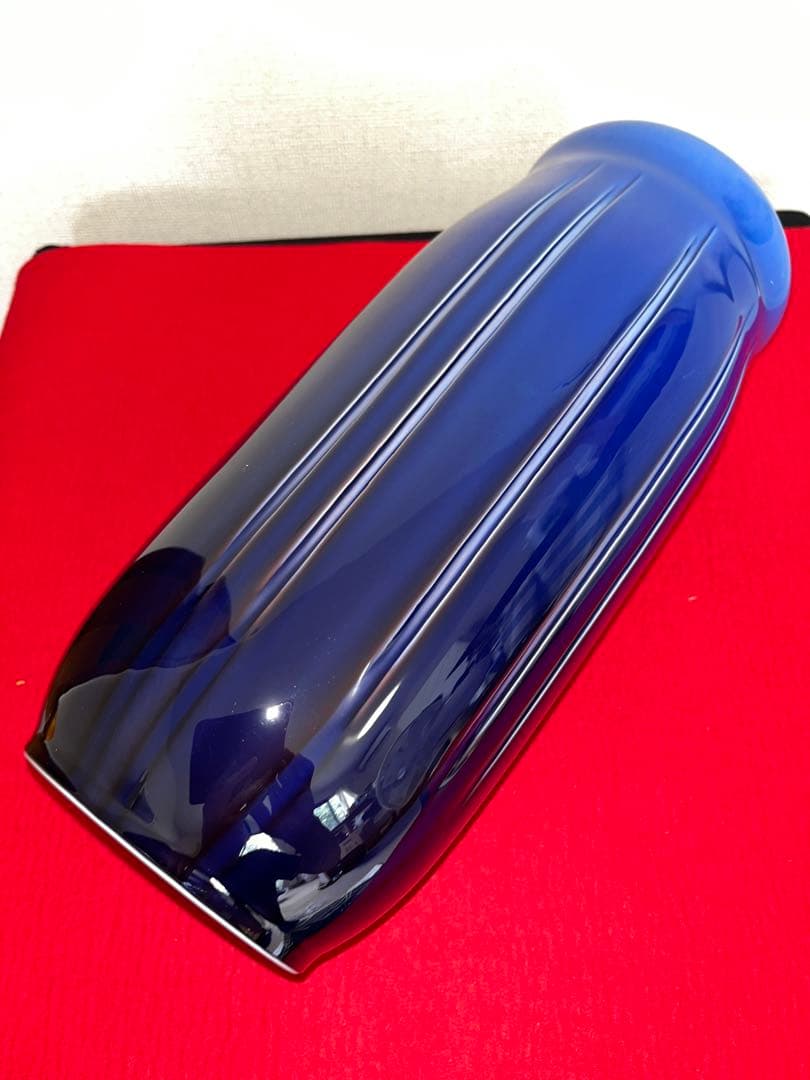 【大型 希少筋入】人間国宝 三代 徳田八十吉（正彦銘） 耀彩 花器 T205