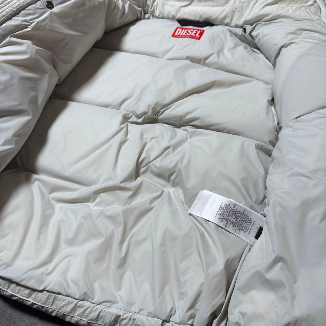 【美品】DIESEL ダウンベスト ホワイト L 白 46