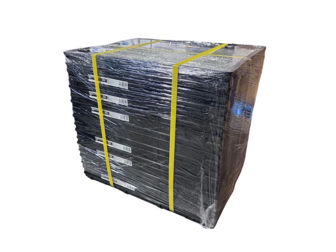 ３セット　オリコン　軽量薄型　折りたたみコンテナ　ケース　９個　ブラック