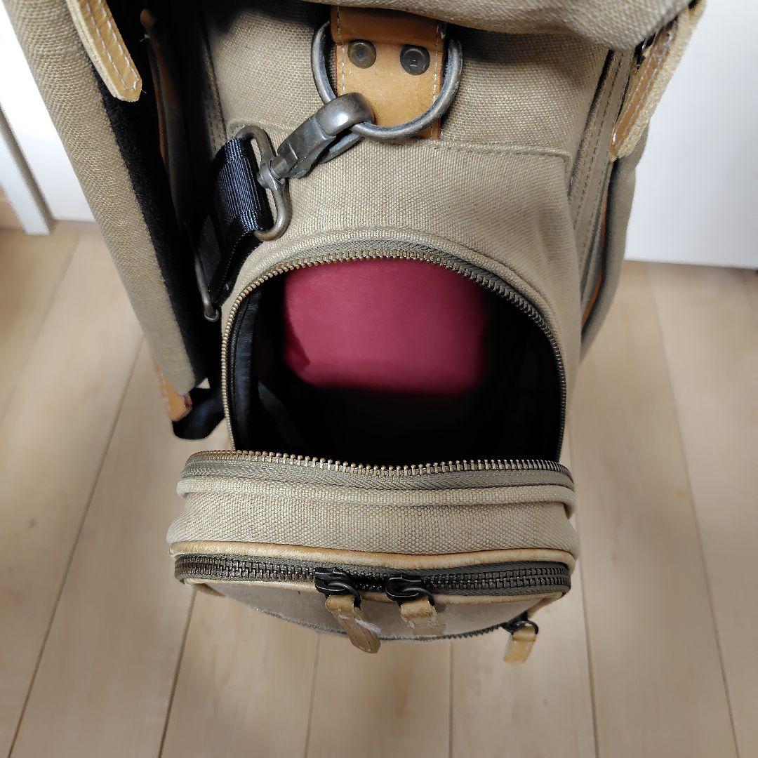 帆布製　オリーブグリーン ゴルフバッグ・キャディバッグ