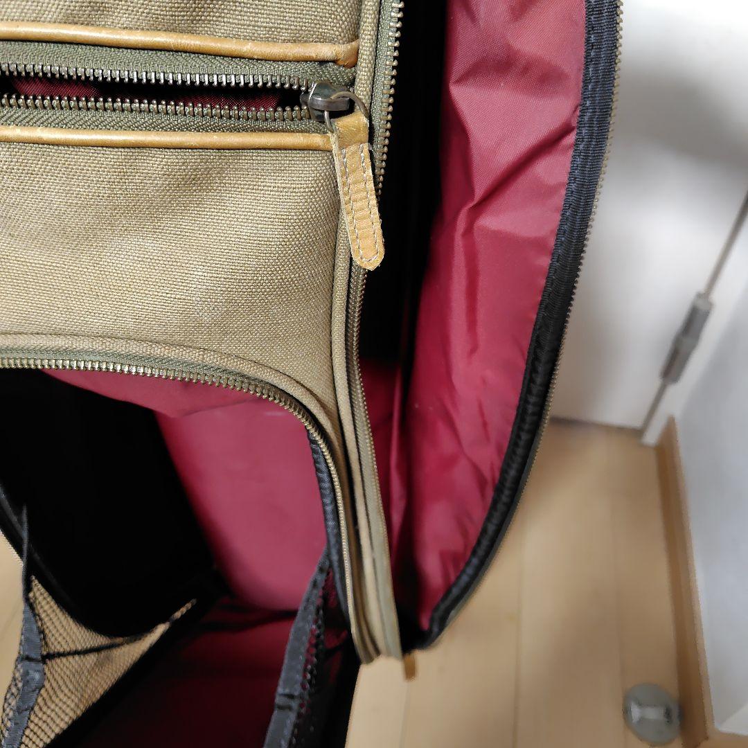 帆布製　オリーブグリーン ゴルフバッグ・キャディバッグ