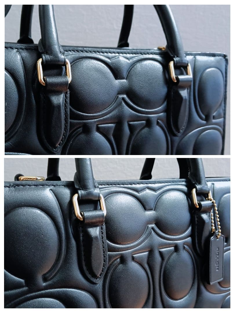 COACH マギー スモール トート バッグ・シグネチャー cy670（レザー