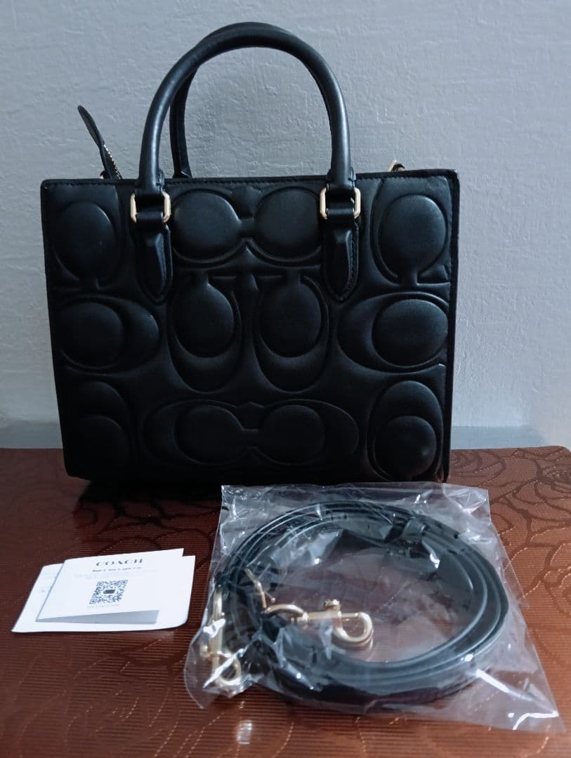 COACH マギー スモール トート バッグ・シグネチャー cy670（レザー