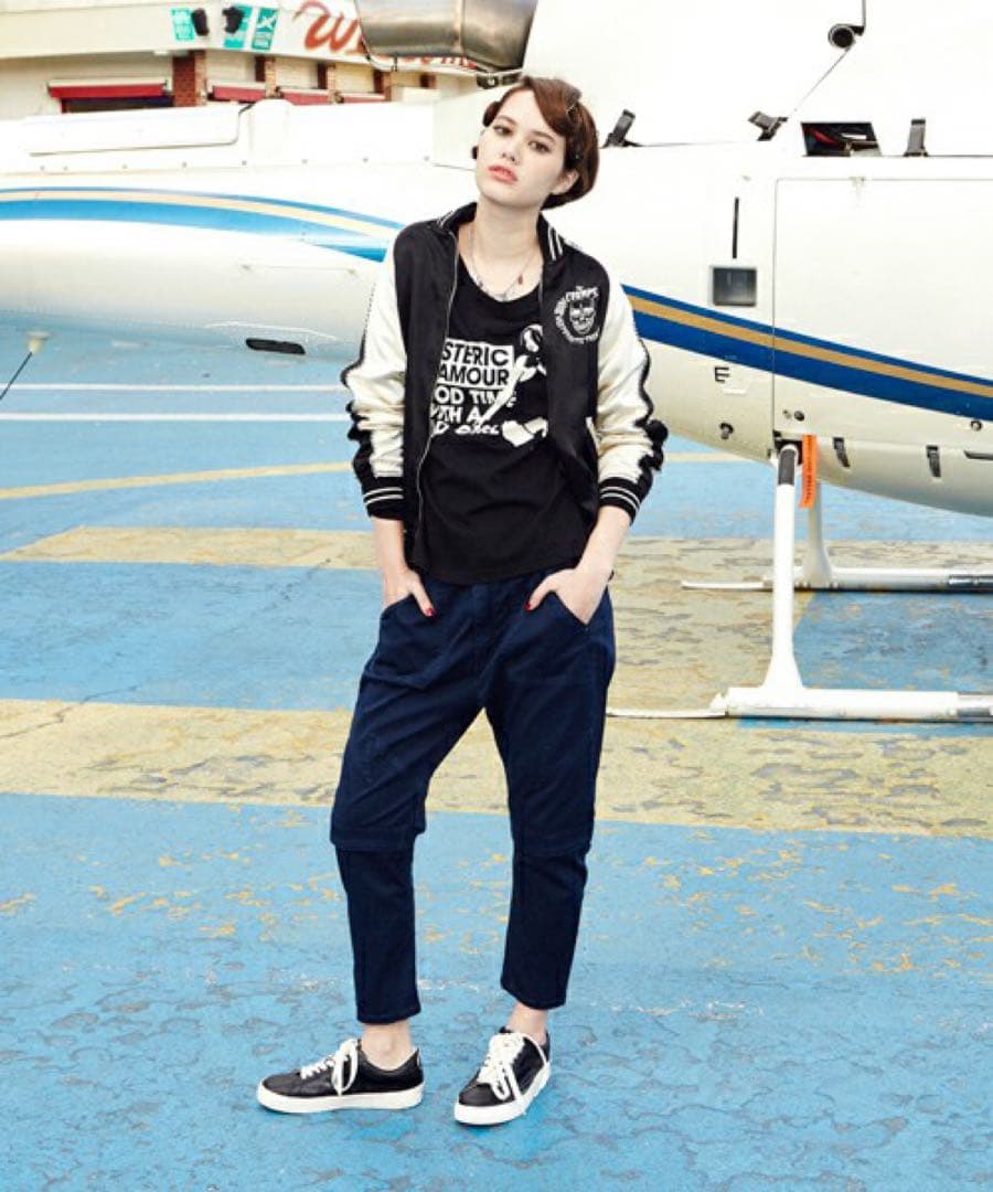 CR/WHAT'S BEHIND THE MASK刺繍 スカジャン